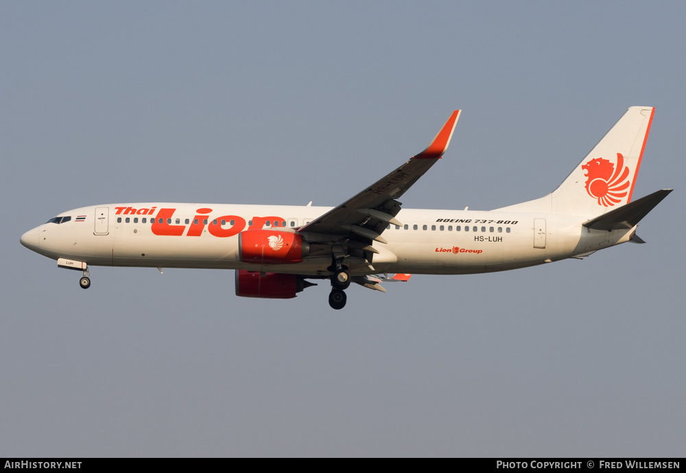 Aircraft Photo of HS-LUH | Boeing 737-8GP | Thai Lion Air | AirHistory.net #208330