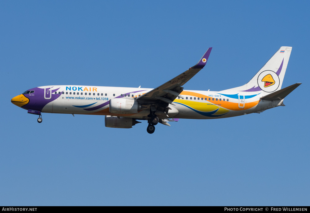 Aircraft Photo of HS-DBY | Boeing 737-800 | Nok Air | AirHistory.net #208343