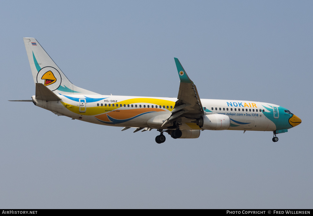 Aircraft Photo of HS-DBZ | Boeing 737-800 | Nok Air | AirHistory.net #208351