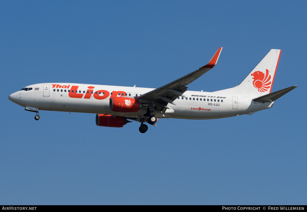 Aircraft Photo of HS-LUJ | Boeing 737-8GP | Thai Lion Air | AirHistory.net #208367