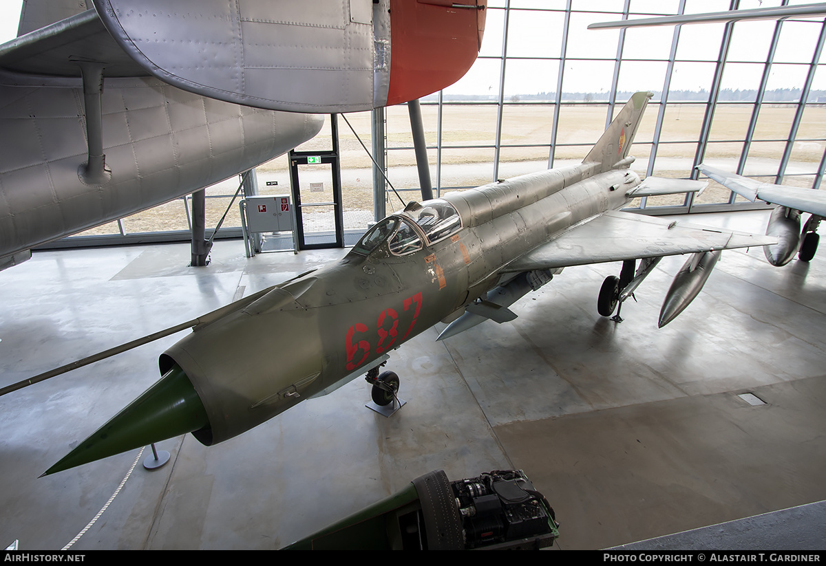 Aircraft Photo of 687 | Mikoyan-Gurevich MiG-21MF | East Germany - Air Force | AirHistory.net #208407