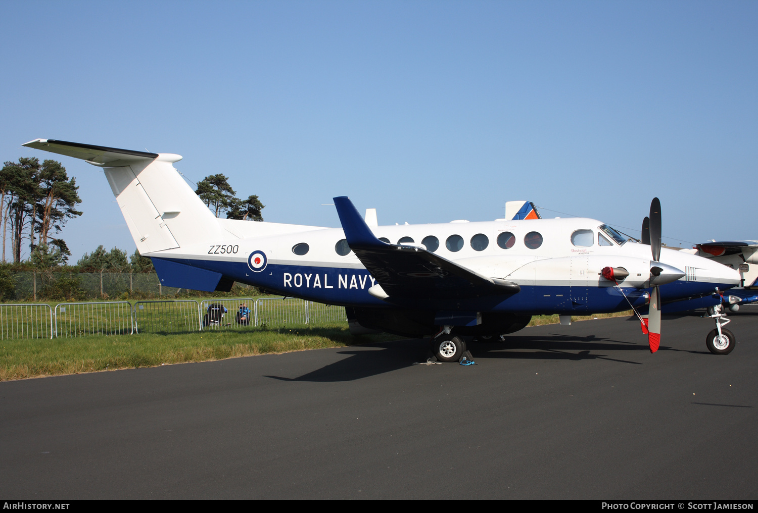 Aircraft Photo of ZZ500 | Hawker Beechcraft 350CER Avenger T1 (300C) | UK - Navy | AirHistory.net #208409