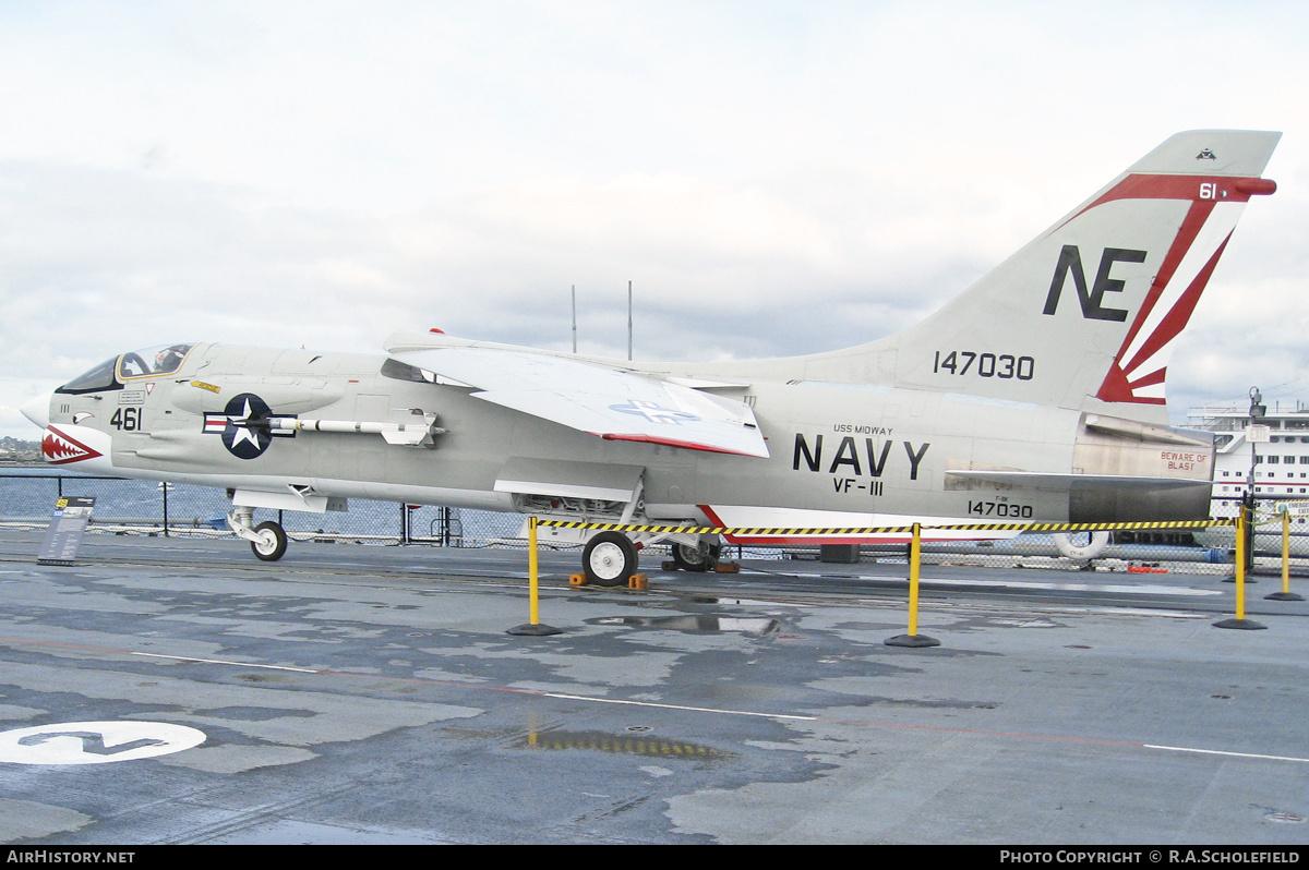 Aircraft Photo of 147030 | Vought F-8K Crusader | AirHistory.net #208533