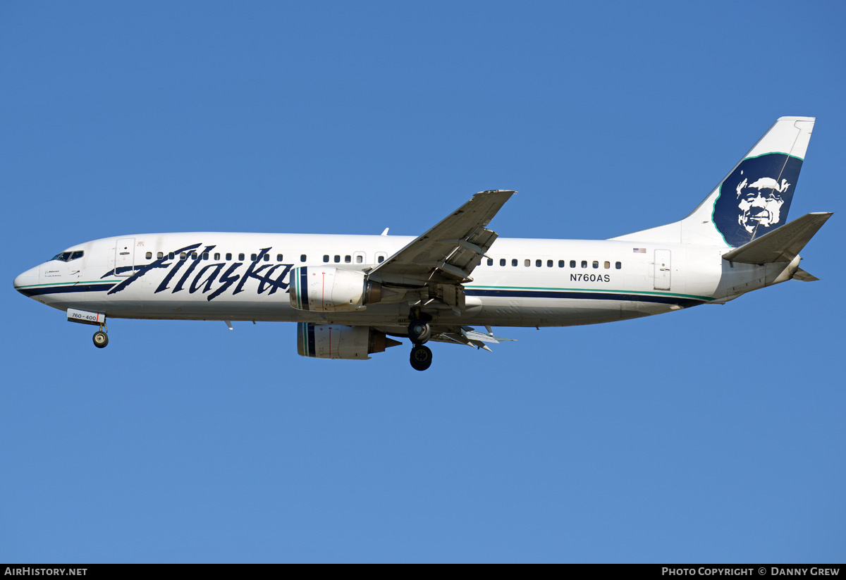 Aircraft Photo of N760AS | Boeing 737-4Q8 | Alaska Airlines | AirHistory.net #208585