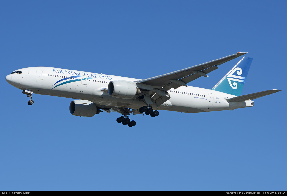 Aircraft Photo of ZK-OKF | Boeing 777-219/ER | Air New Zealand | AirHistory.net #208593