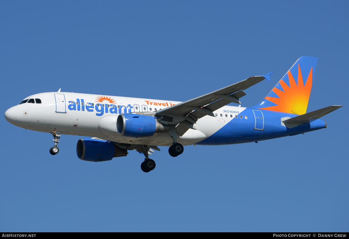 Aircraft Photo of N310NV | Airbus A319-112 | Allegiant Air | AirHistory.net #208603