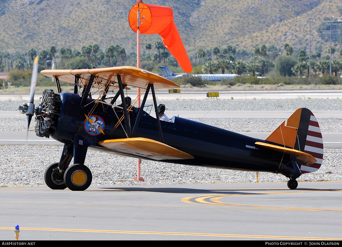 Aircraft Photo of N66940 | Boeing PT-17/R985 Kaydet (A75N1) | AirHistory.net #208617