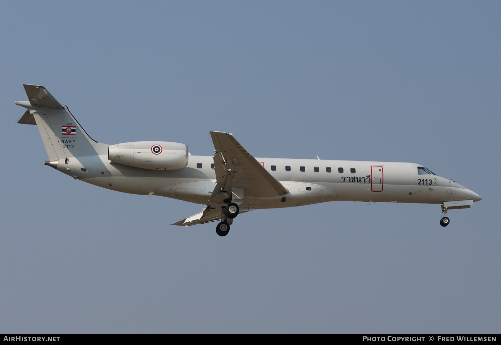 Aircraft Photo of 2113 | Embraer ERJ-135LR (EMB-135LR) | Thailand - Navy | AirHistory.net #208665