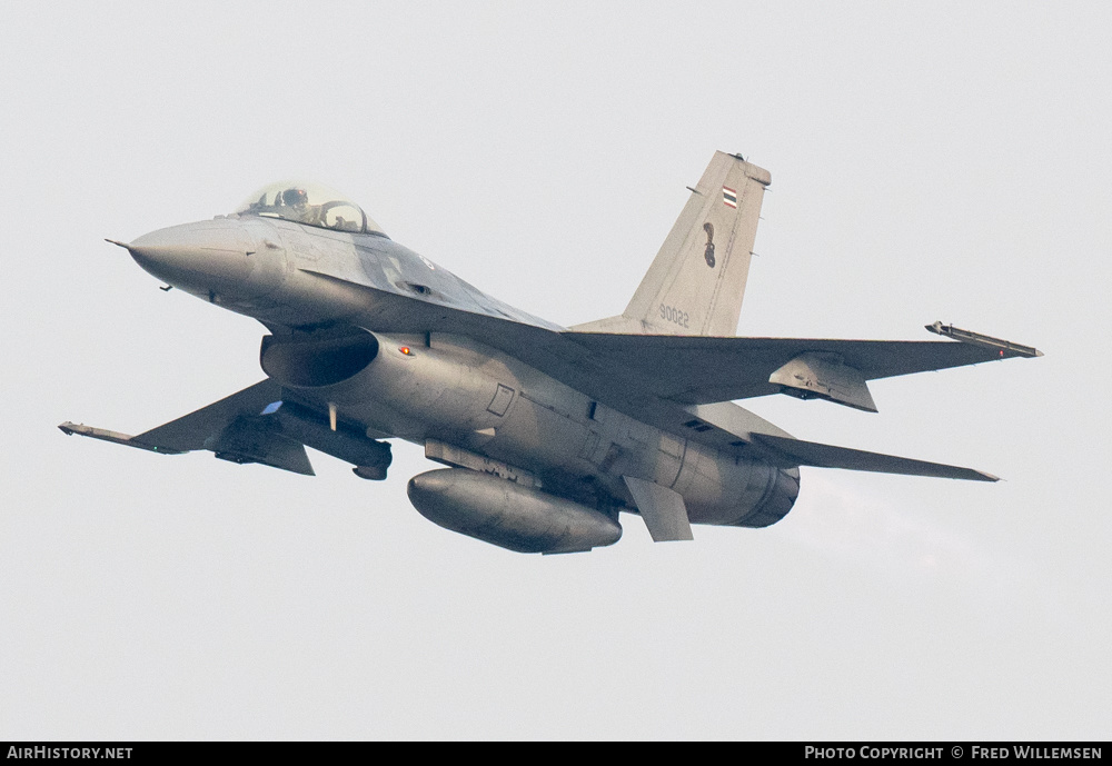 Aircraft Photo of KH19-27/38 / 90022 | General Dynamics F-16A/ADF Fighting Falcon | Thailand - Air Force | AirHistory.net #208682