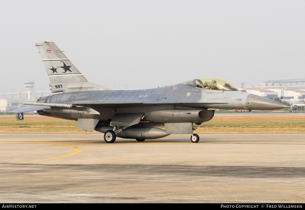 Aircraft Photo of 10213 | General Dynamics F-16A/ADF Fighting Falcon | Thailand - Air Force | AirHistory.net #208685