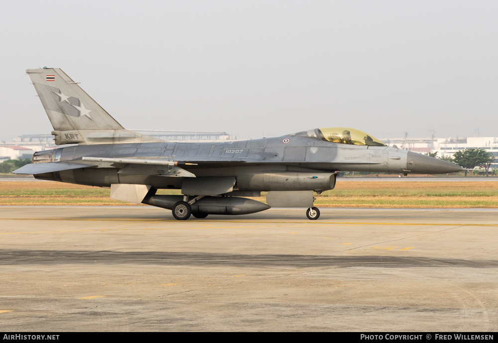 Aircraft Photo of 10207 | General Dynamics F-16A/ADF Fighting Falcon | Thailand - Air Force | AirHistory.net #208687