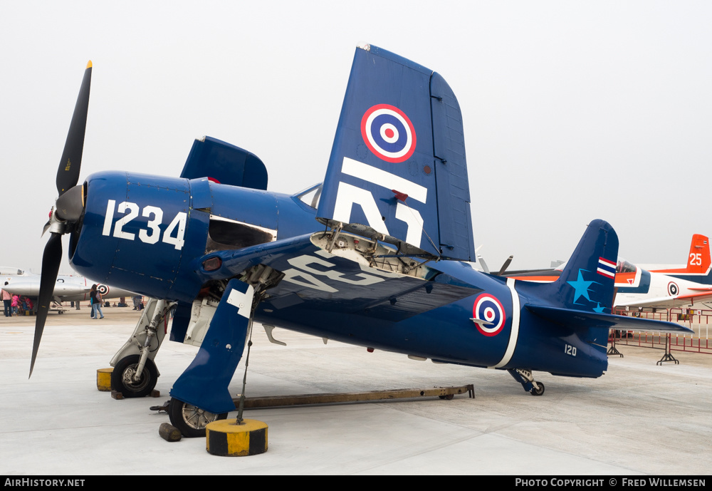 Aircraft Photo of KH15-81/95 / 1234 | Grumman F8F-1B Bearcat | Thailand - Air Force | AirHistory.net #208697