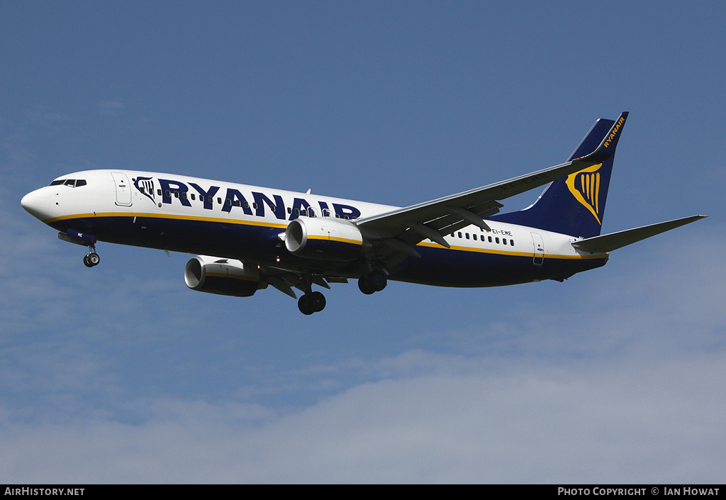 Aircraft Photo of EI-EME | Boeing 737-8AS | Ryanair | AirHistory.net #208837