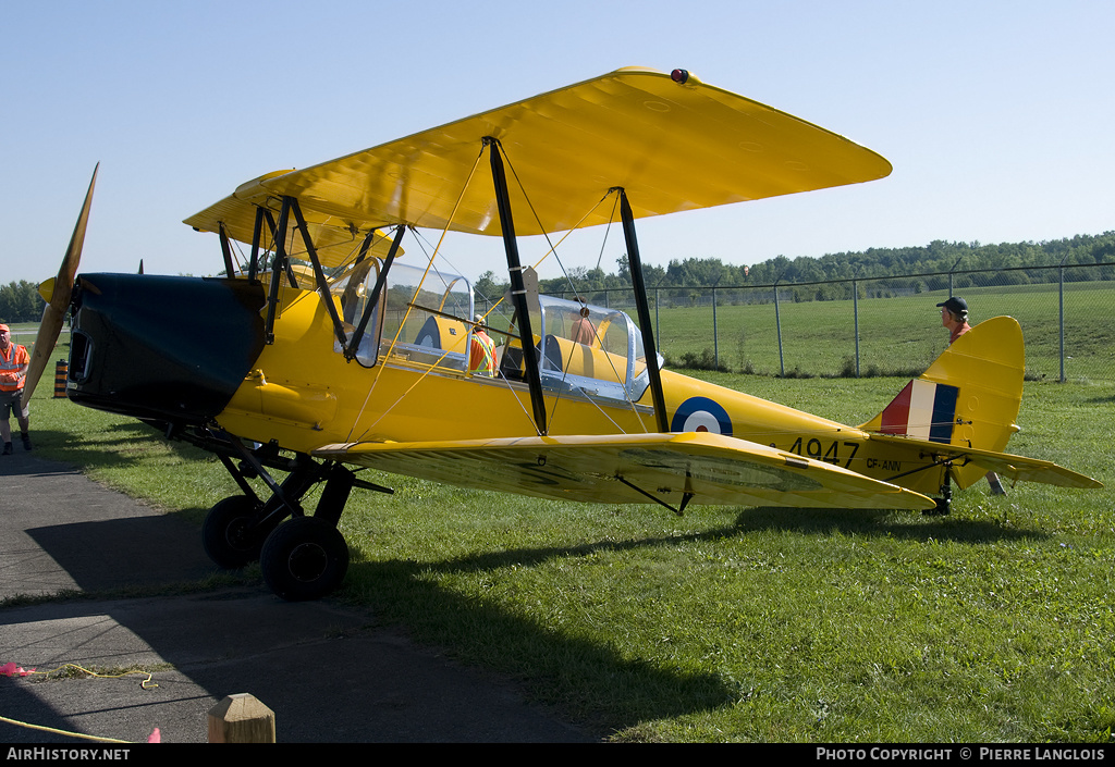 Aircraft Photo of CF-ANN / 4947 | De Havilland D.H. 82C Tiger Moth | Canada - Air Force | AirHistory.net #208851