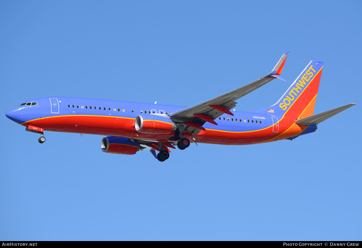 Aircraft Photo of N8626B | Boeing 737-8H4 | Southwest Airlines | AirHistory.net #208910