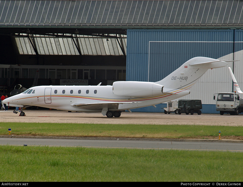 Aircraft Photo of OE-HUB | Cessna 750 Citation X | AirHistory.net #208956