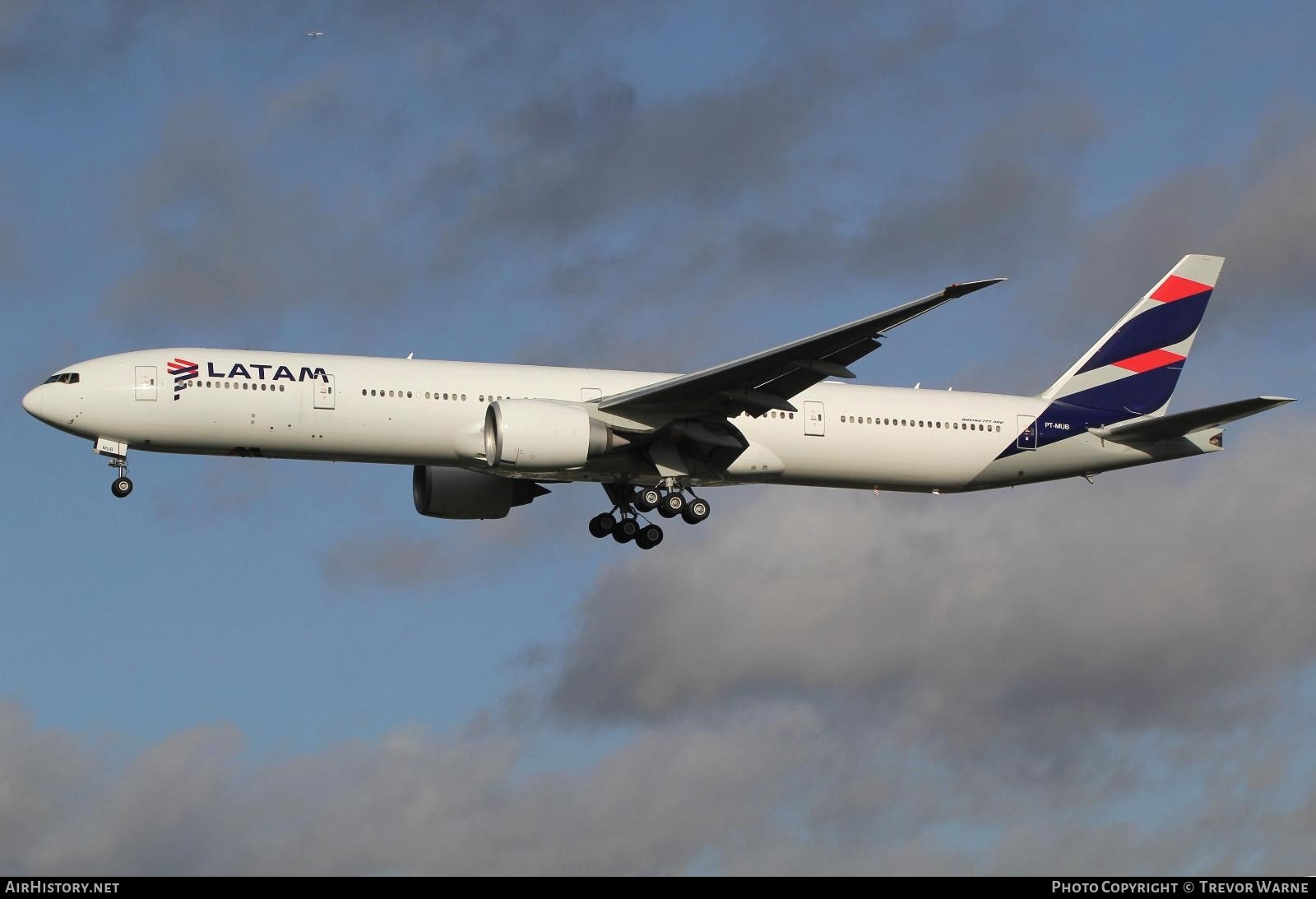 Aircraft Photo of PT-MUB | Boeing 777-32W/ER | LATAM Airlines | AirHistory.net #209150