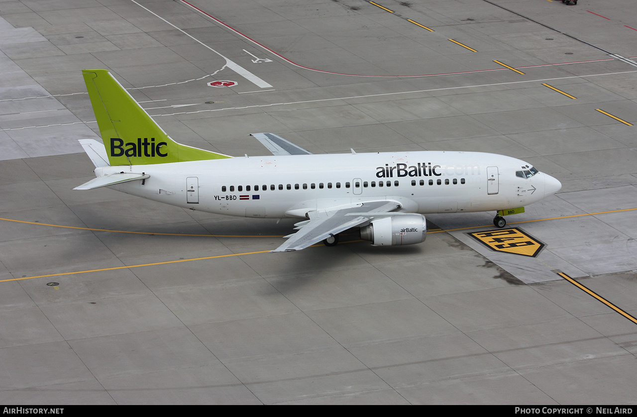 Aircraft Photo of YL-BBD | Boeing 737-53S | AirBaltic | AirHistory.net #209207