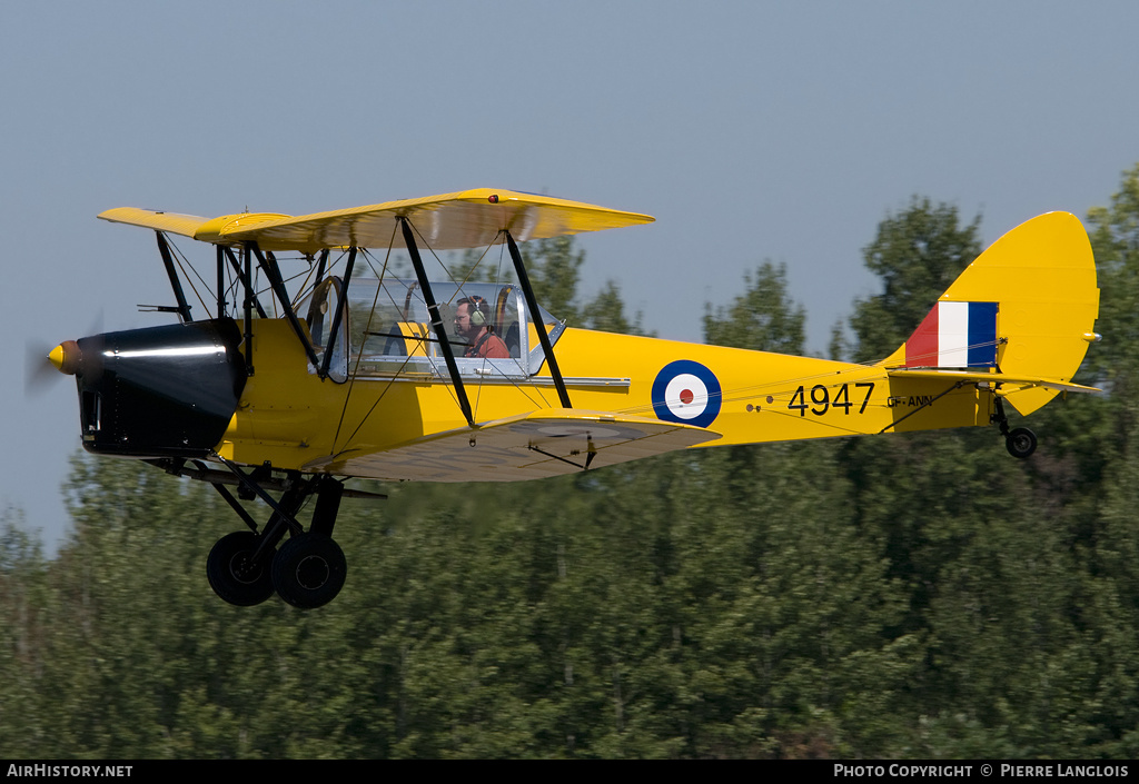 Aircraft Photo of CF-ANN / 4947 | De Havilland D.H. 82C Tiger Moth | Canada - Air Force | AirHistory.net #209229