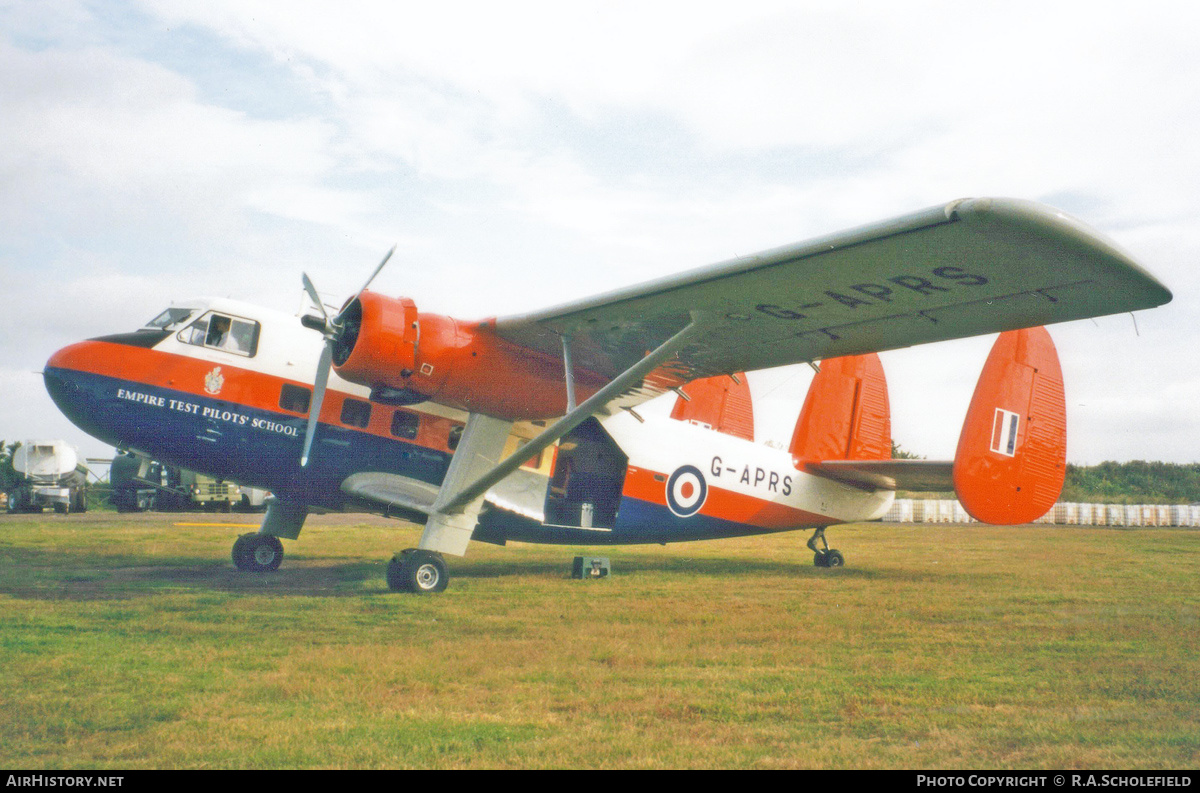 Aircraft Photo of G-APRS | Scottish Aviation Twin Pioneer Series 3 | UK - Air Force | AirHistory.net #209271