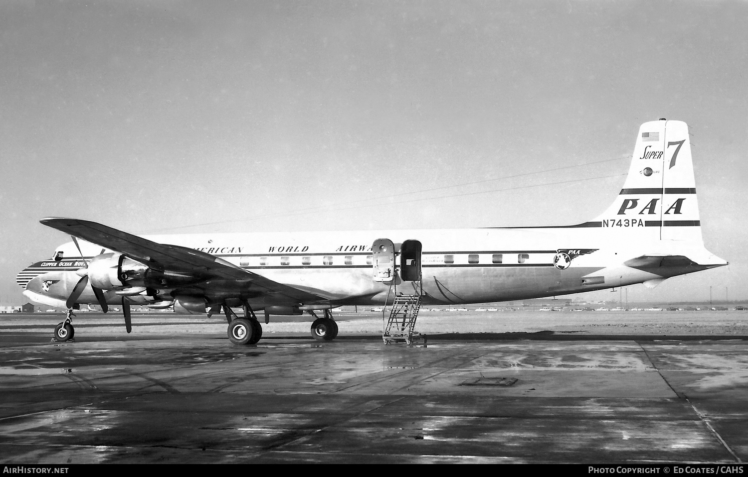 Aircraft Photo of N743PA | Douglas DC-7C | Pan American World Airways - PAA | AirHistory.net #209301