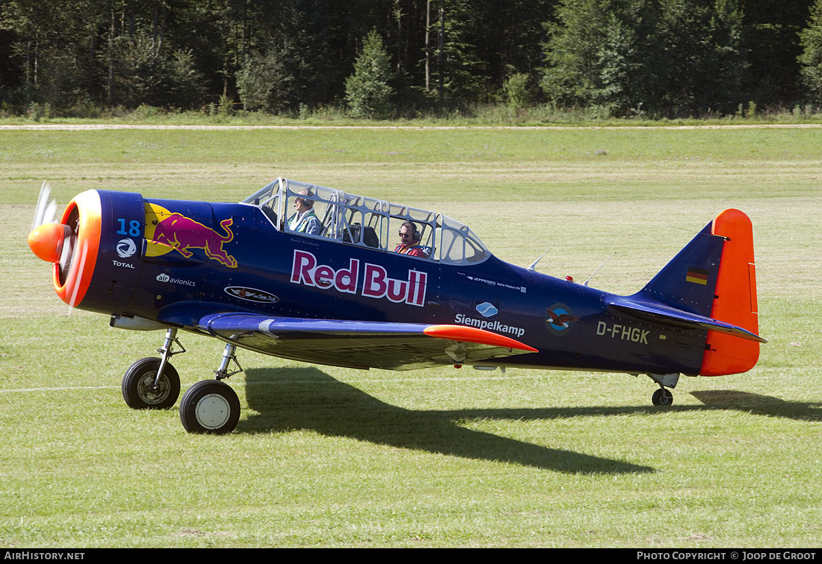 Aircraft Photo of D-FHGK | North American AT-16 Harvard IIB | Red Bull | AirHistory.net #209313