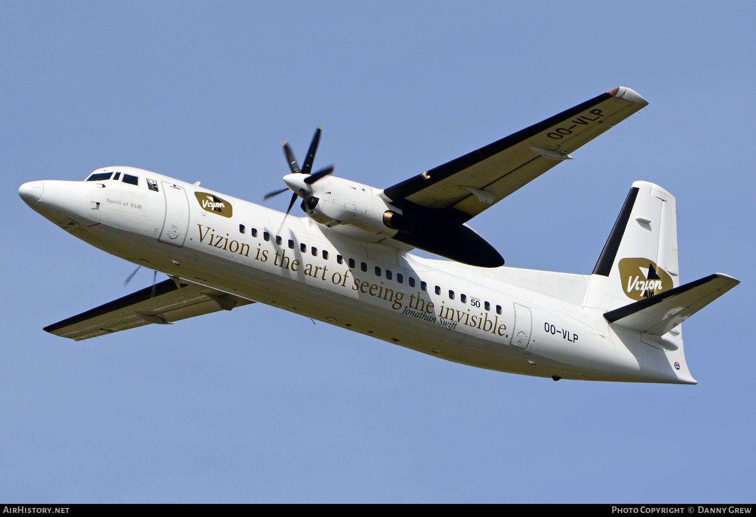 Aircraft Photo of OO-VLP | Fokker 50 | Vizion Air | AirHistory.net #209314