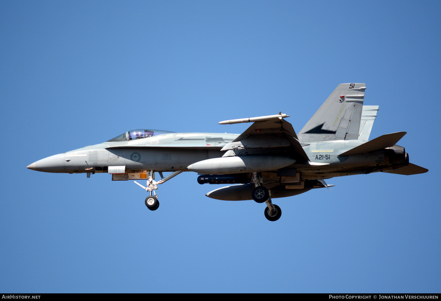 Aircraft Photo of A21-51 | McDonnell Douglas F/A-18A Hornet | Australia - Air Force | AirHistory.net #209317