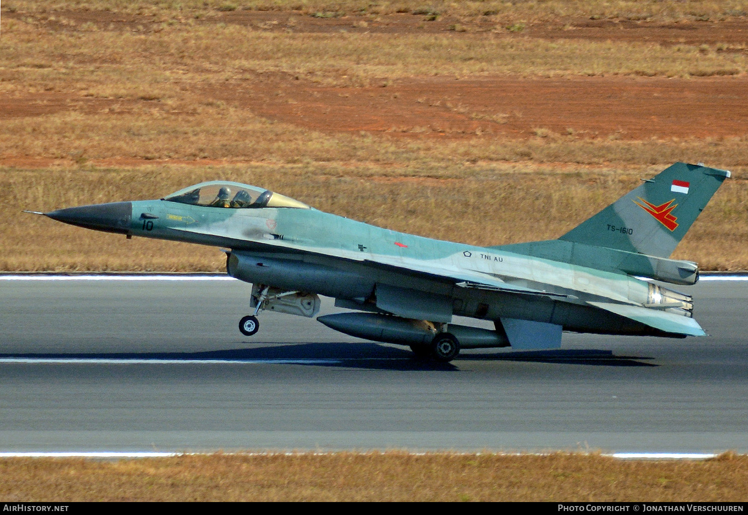 Aircraft Photo of TS-1610 | General Dynamics F-16A Fighting Falcon | Indonesia - Air Force | AirHistory.net #209318
