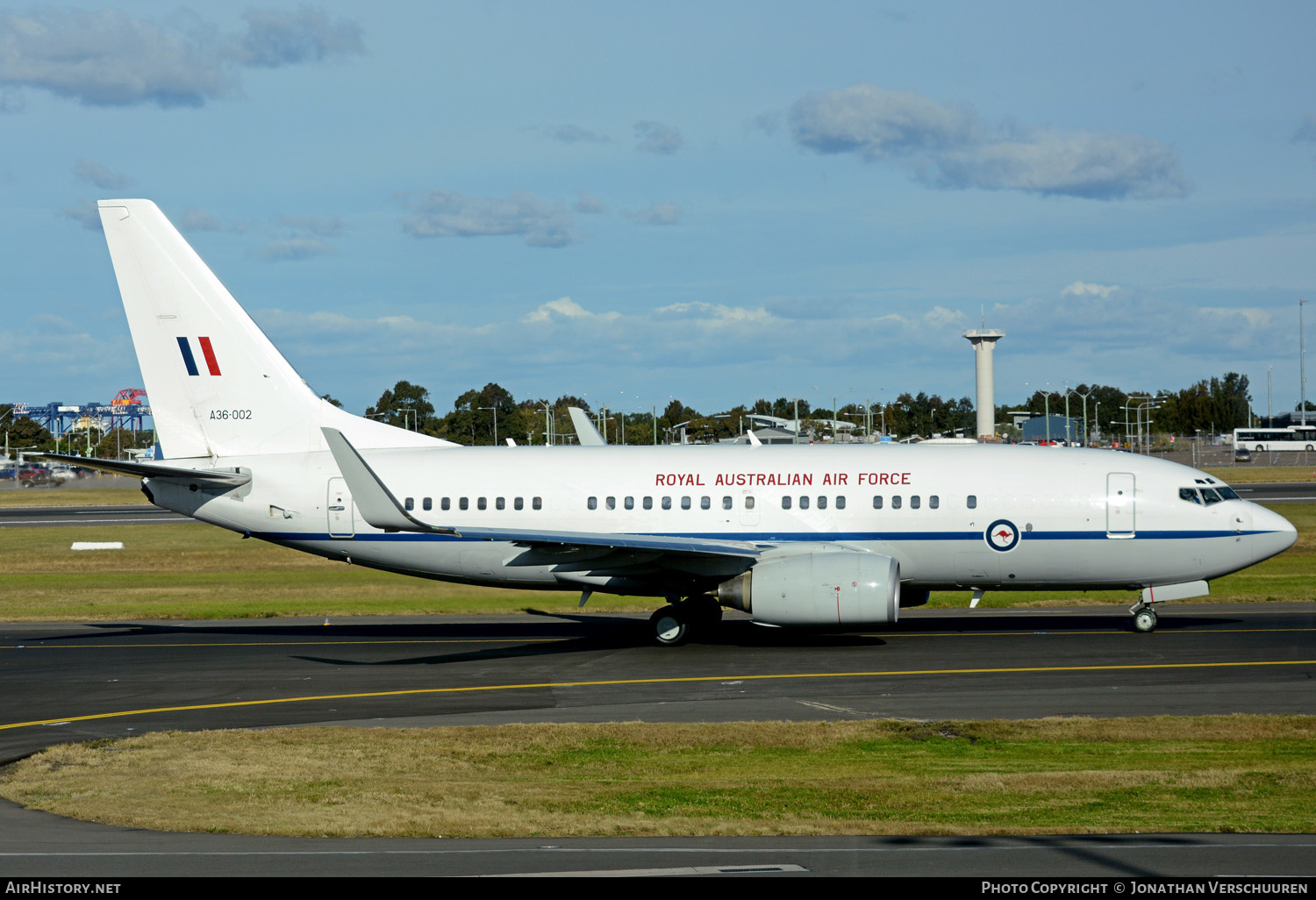 Aircraft Photo of A36-002 | Boeing 737-7DF BBJ | Australia - Air Force | AirHistory.net #209326