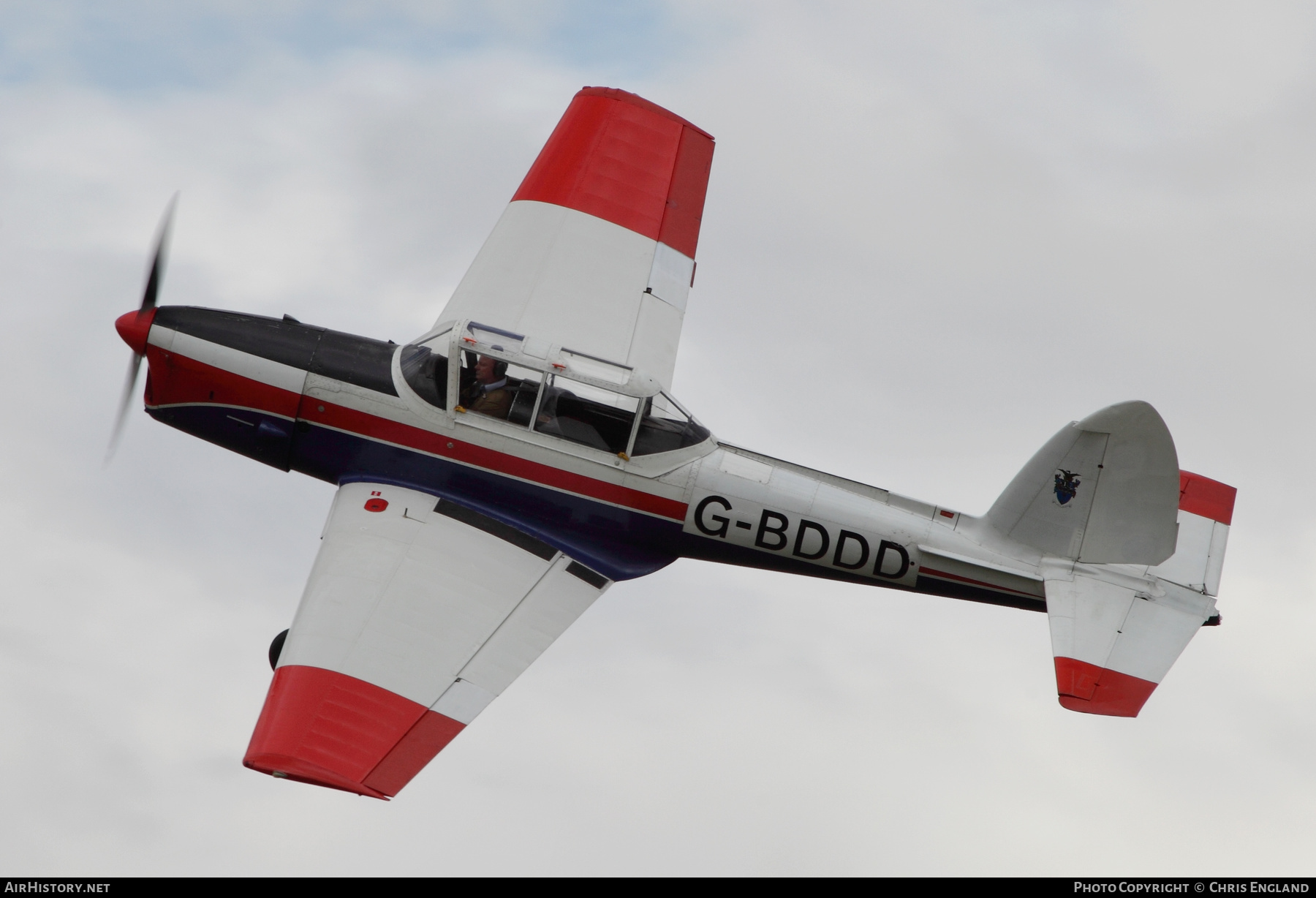 Aircraft Photo of G-BDDD | De Havilland DHC-1 Chipmunk Mk22 | AirHistory.net #209338