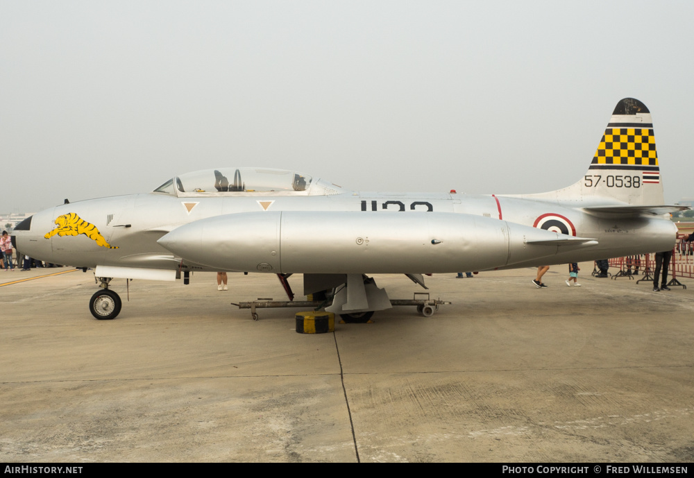 Aircraft Photo of F11-40/31 / 57-0538 | Lockheed T-33A | Thailand - Air Force | AirHistory.net #209346