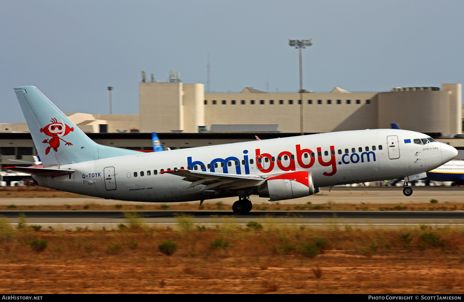 Aircraft Photo of G-TOYK | Boeing 737-33R | Bmibaby | AirHistory.net #209366