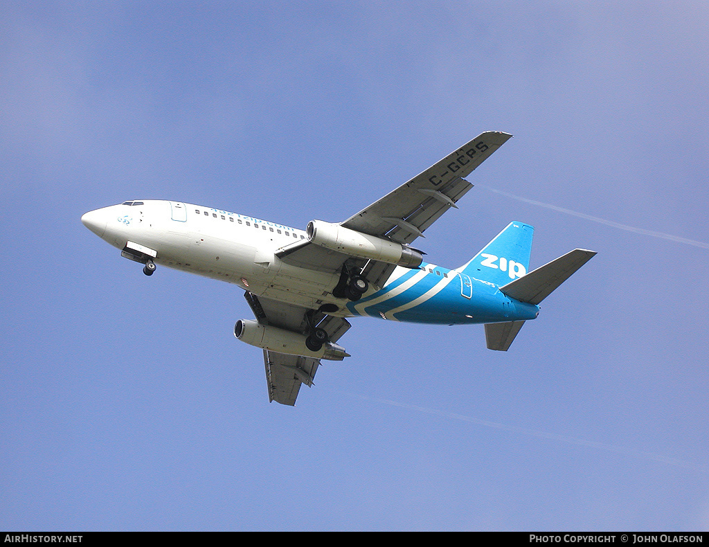Aircraft Photo of C-GCPS | Boeing 737-217/Adv | Zip Air | AirHistory.net #209427