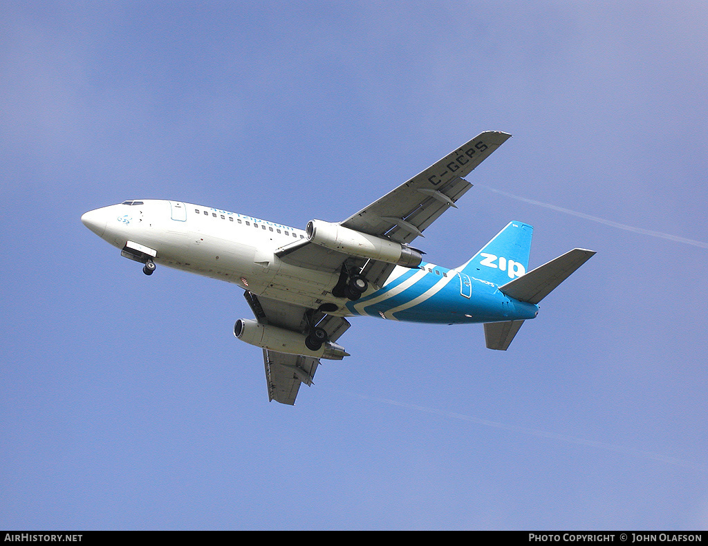 Aircraft Photo of C-GCPS | Boeing 737-217/Adv | Zip Air | AirHistory.net #209427