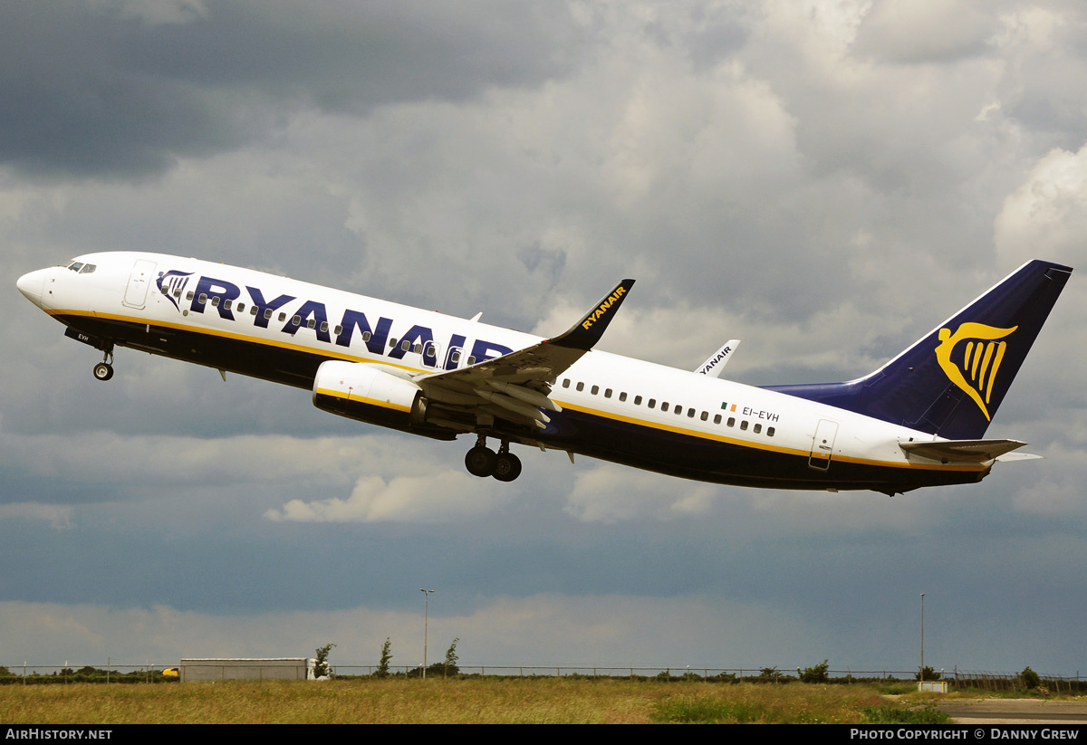 Aircraft Photo of EI-EVH | Boeing 737-8AS | Ryanair | AirHistory.net #209438