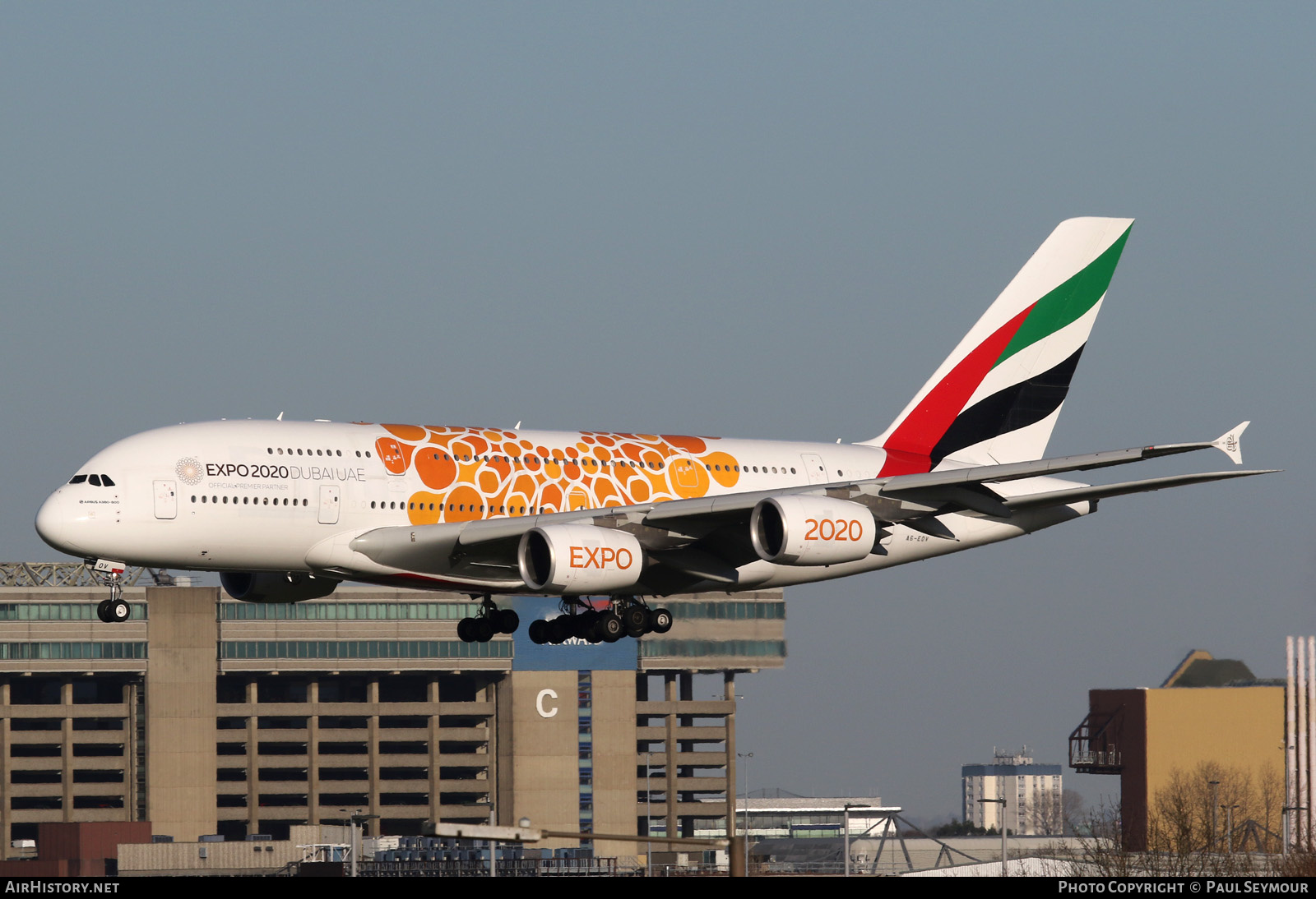 Aircraft Photo of A6-EOV | Airbus A380-861 | Emirates | AirHistory.net #209484