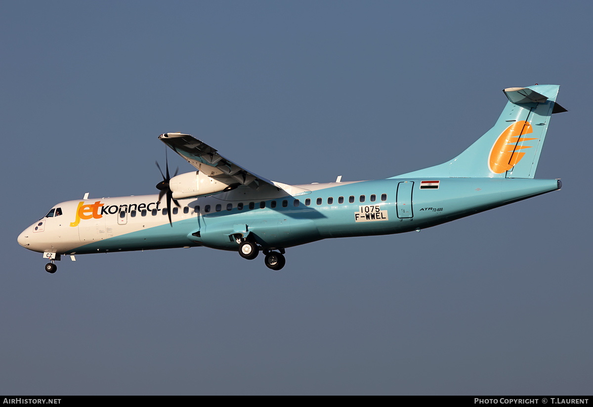 Aircraft Photo of F-WWEL | ATR ATR-72-600 (ATR-72-212A) | JetKonnect | AirHistory.net #209544