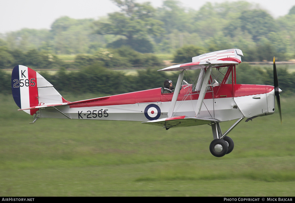 Aircraft Photo of G-ANKT / K2585 | De Havilland D.H. 82A Tiger Moth II | UK - Air Force | AirHistory.net #209659
