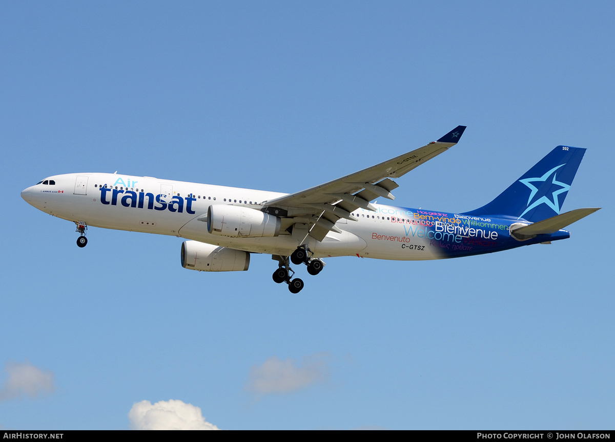 Aircraft Photo of C-GTSZ | Airbus A330-243 | Air Transat | AirHistory.net #209676