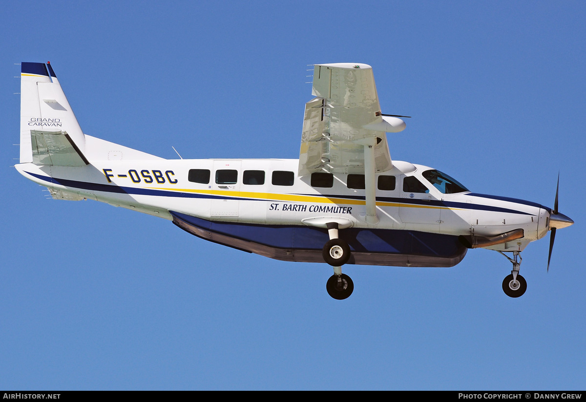 Aircraft Photo of F-OSBC | Cessna 208B Grand Caravan | St. Barth Commuter | AirHistory.net #209721