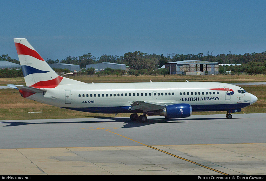 Aircraft Photo of ZS-OAI | Boeing 737-33A | British Airways | AirHistory.net #209724