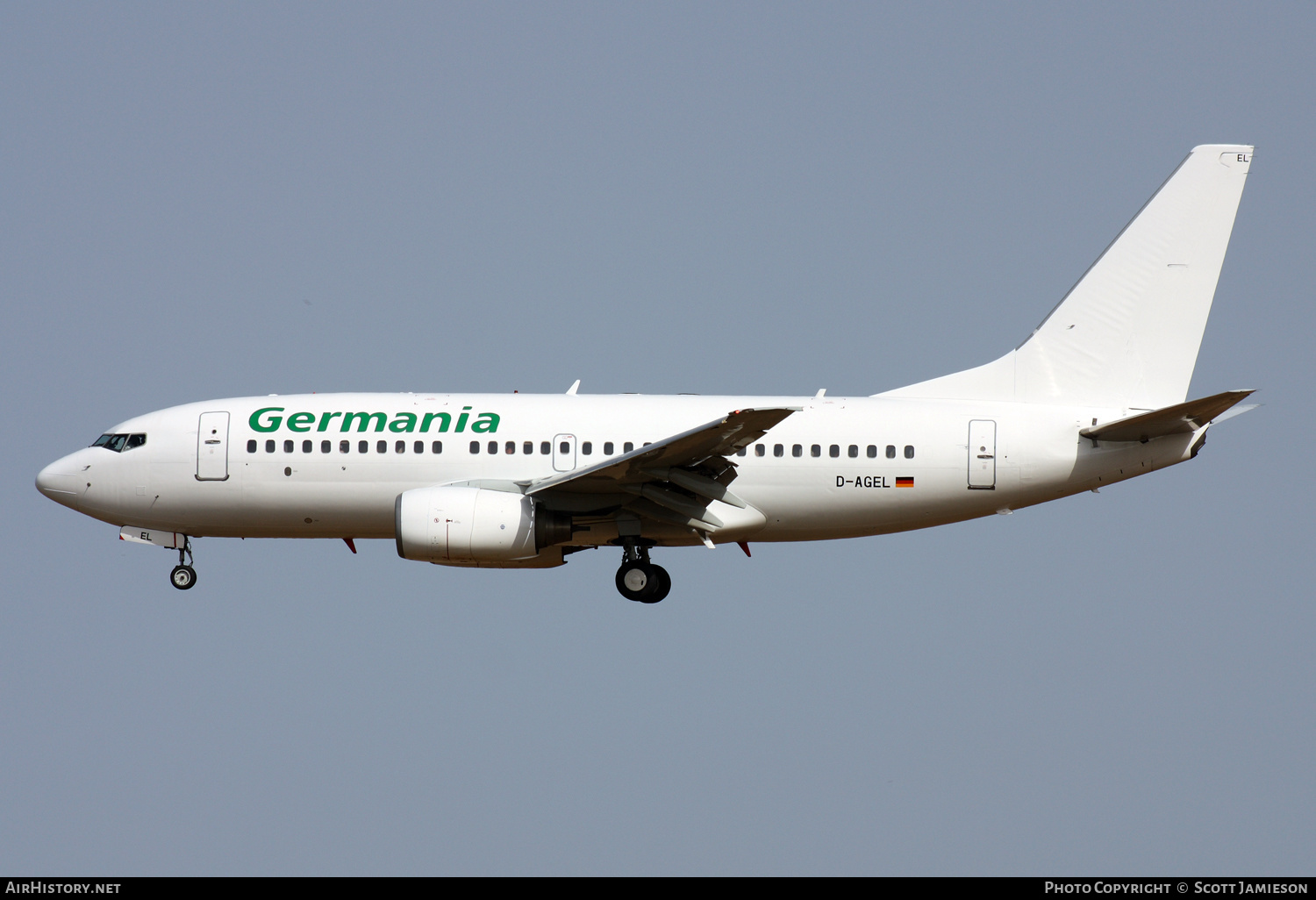 Aircraft Photo of D-AGEL | Boeing 737-75B | Germania | AirHistory.net #209765