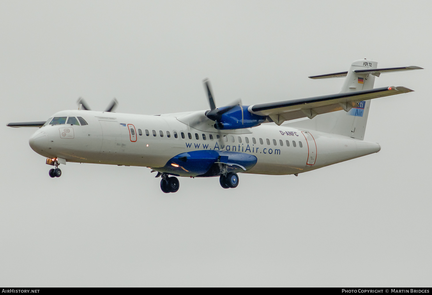 Aircraft Photo of D-ANFC | ATR ATR-72-202 | Avanti Air | AirHistory.net #209788