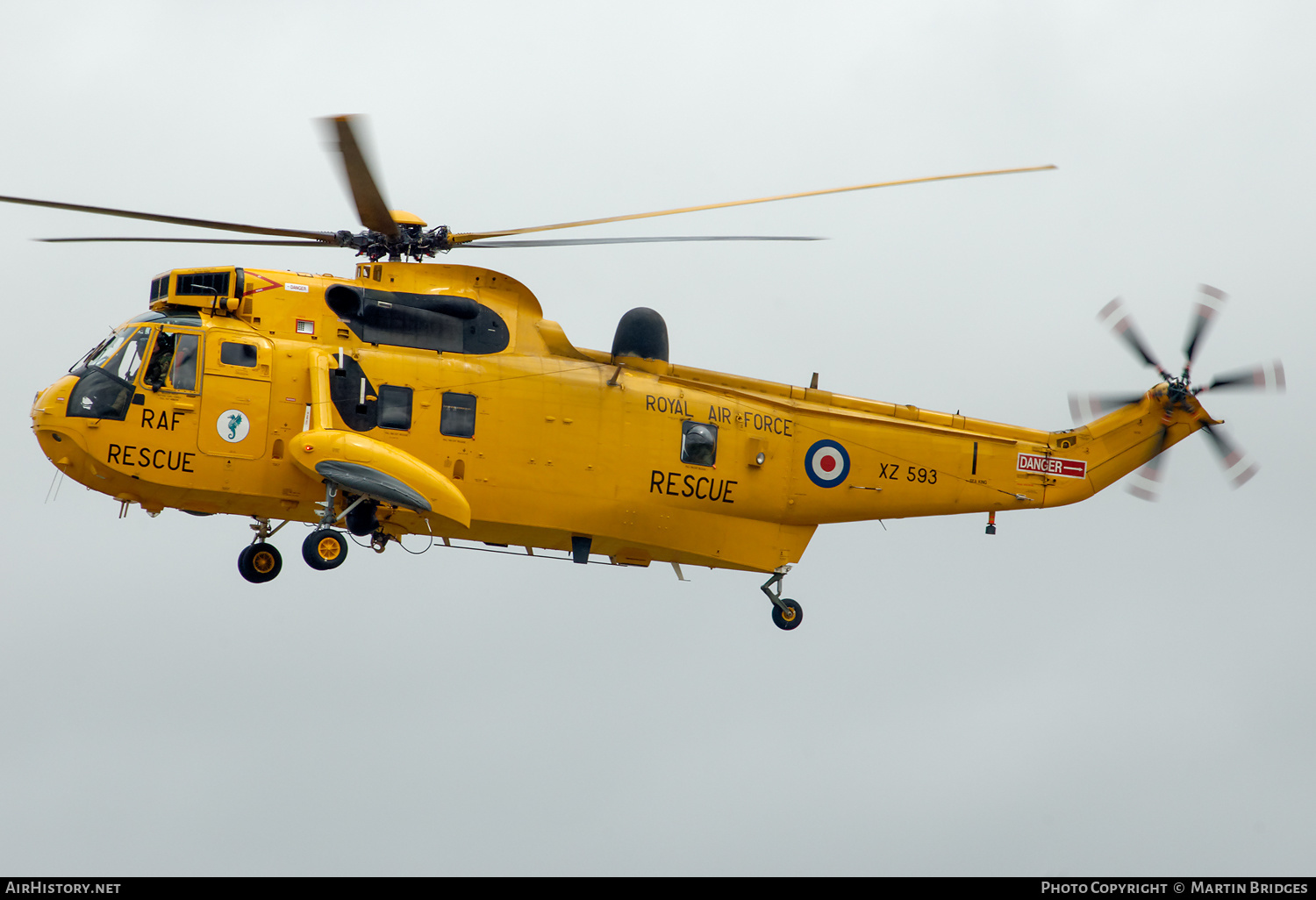 Aircraft Photo of XZ593 | Westland WS-61 Sea King HAR3 | UK - Air Force | AirHistory.net #209827