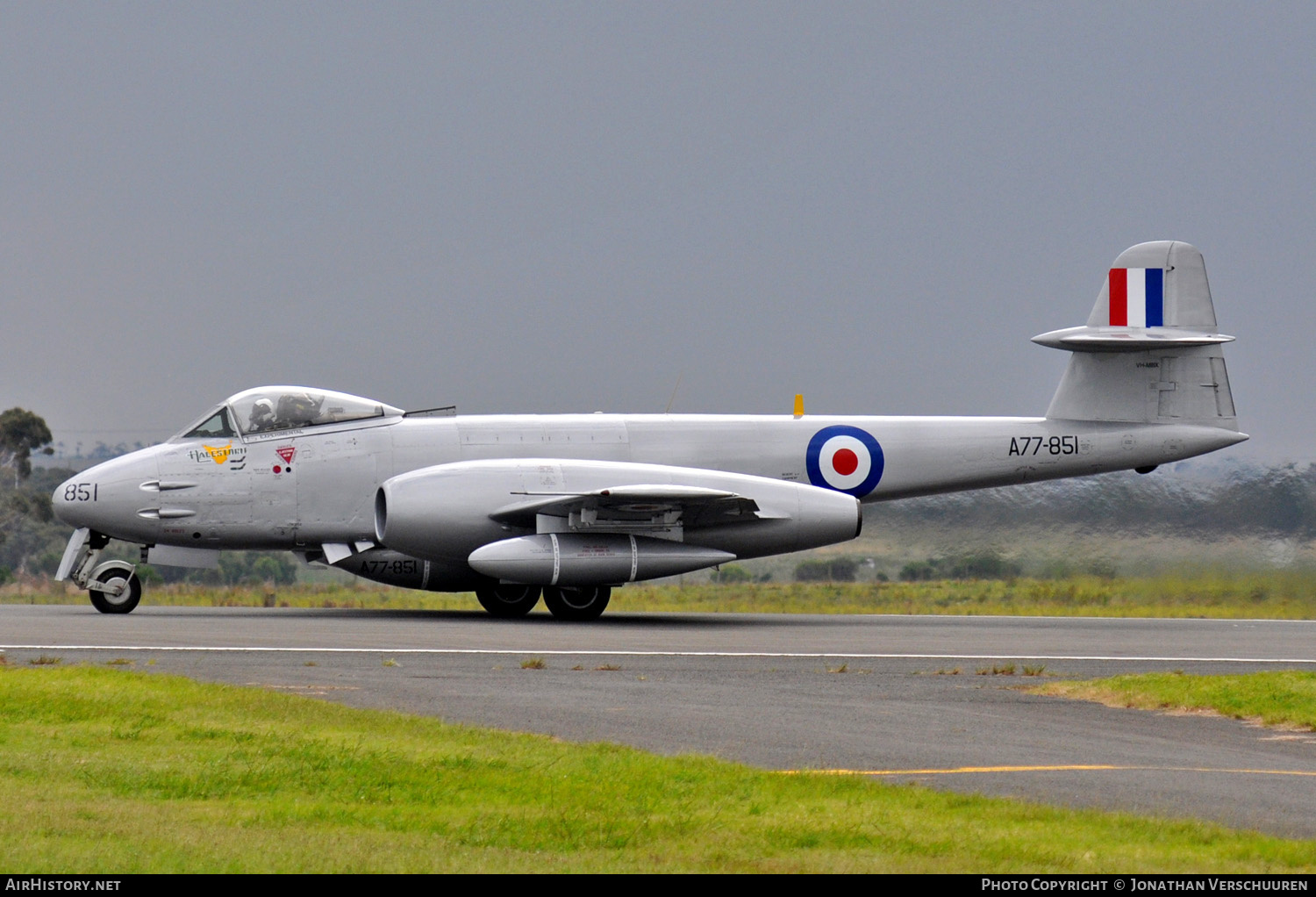 Aircraft Photo of VH-MBX / A77-851 | Gloster Meteor F8 | Australia - Air Force | AirHistory.net #209830