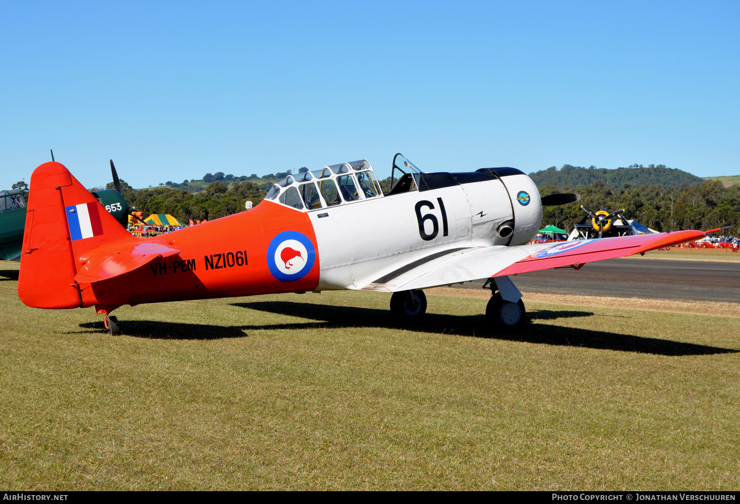 Aircraft Photo of VH-PEM / NZ1061 | North American AT-6D Harvard III | New Zealand - Air Force | AirHistory.net #209852