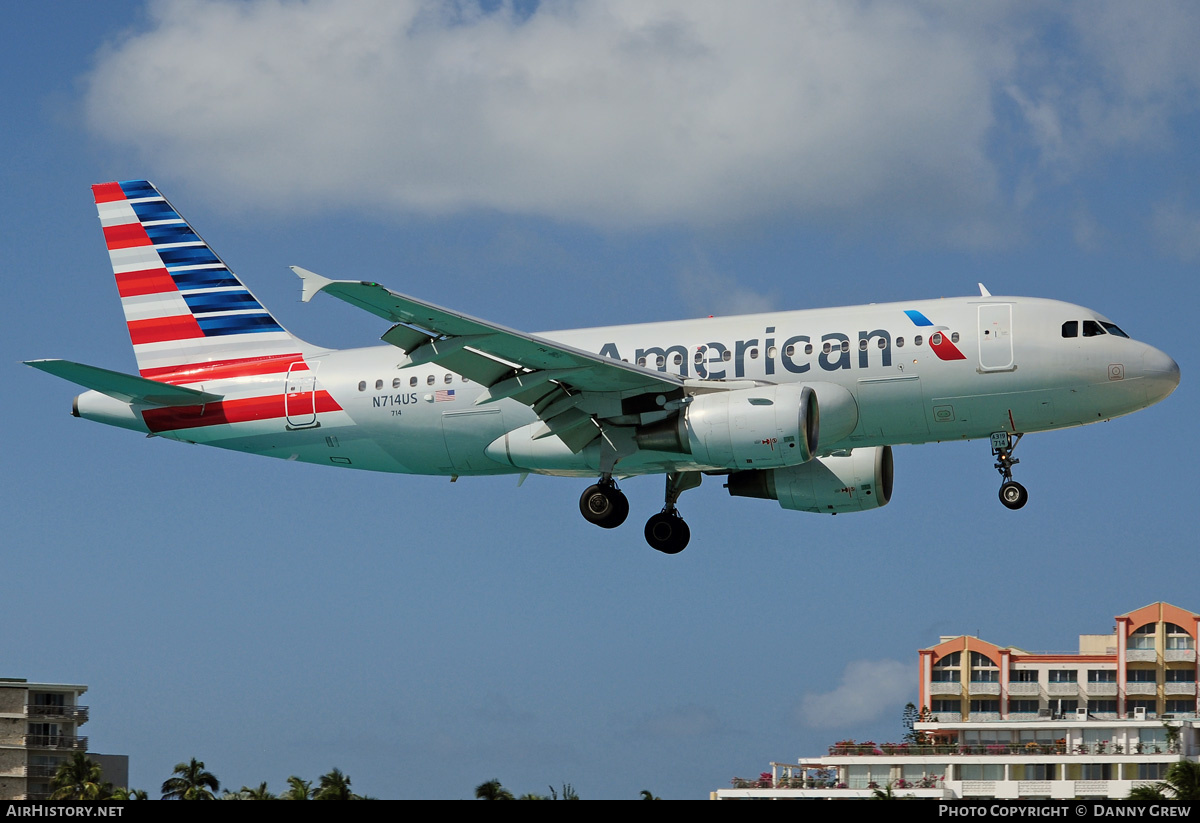 Aircraft Photo of N714US | Airbus A319-112 | American Airlines | AirHistory.net #209883