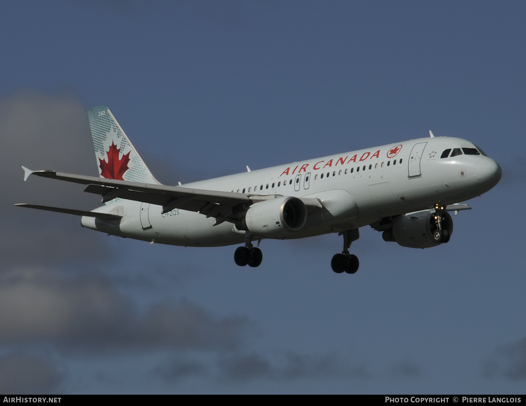 Aircraft Photo of C-FZQS | Airbus A320-214 | Air Canada | AirHistory.net #209935