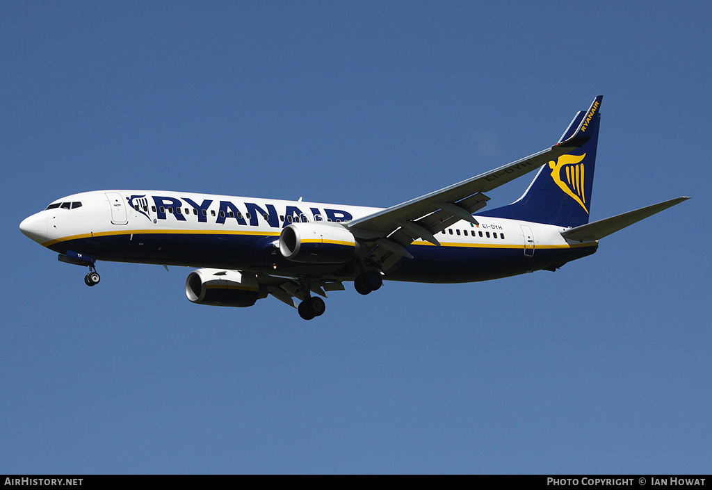 Aircraft Photo of EI-DYH | Boeing 737-8AS | Ryanair | AirHistory.net #210046
